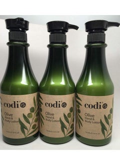 CODi Olive Hand And Body Lotion Organic Olive Formula To Keep Skin Soft And Fresh Antioxidant And Vitamin Enriched Formula With Moisturizing Effect 3 Bottles Of 750Ml  - Image 3