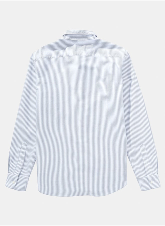 American Eagle AE Everyday Striped Oxford Button-Up Shirt  - Image 2