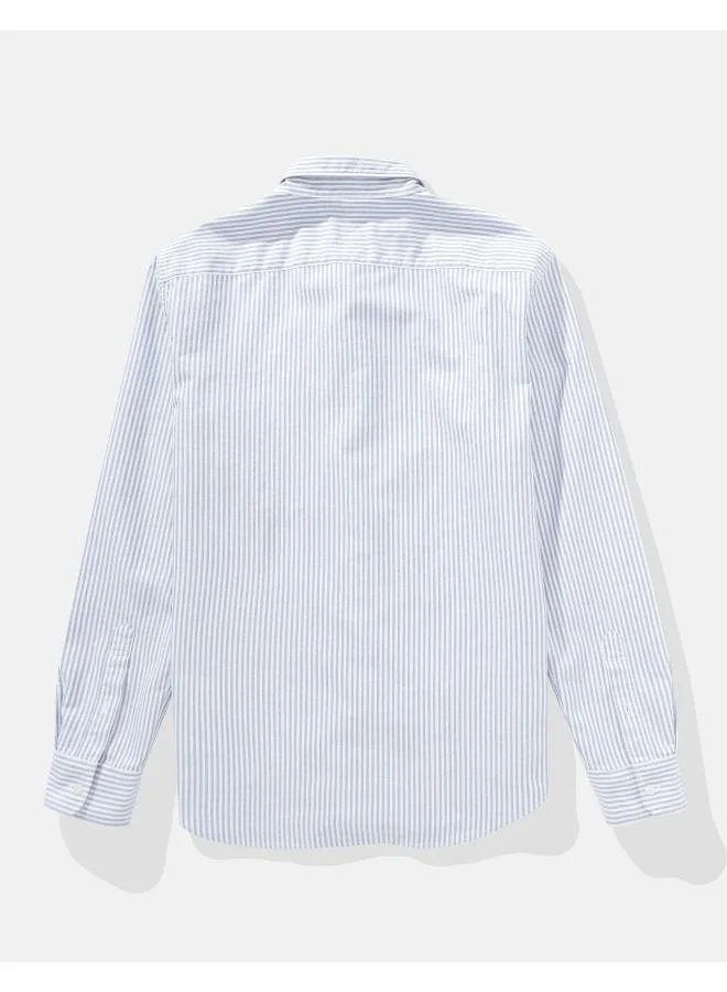 امريكان ايجل AE Everyday Striped Oxford Button-Up Shirt