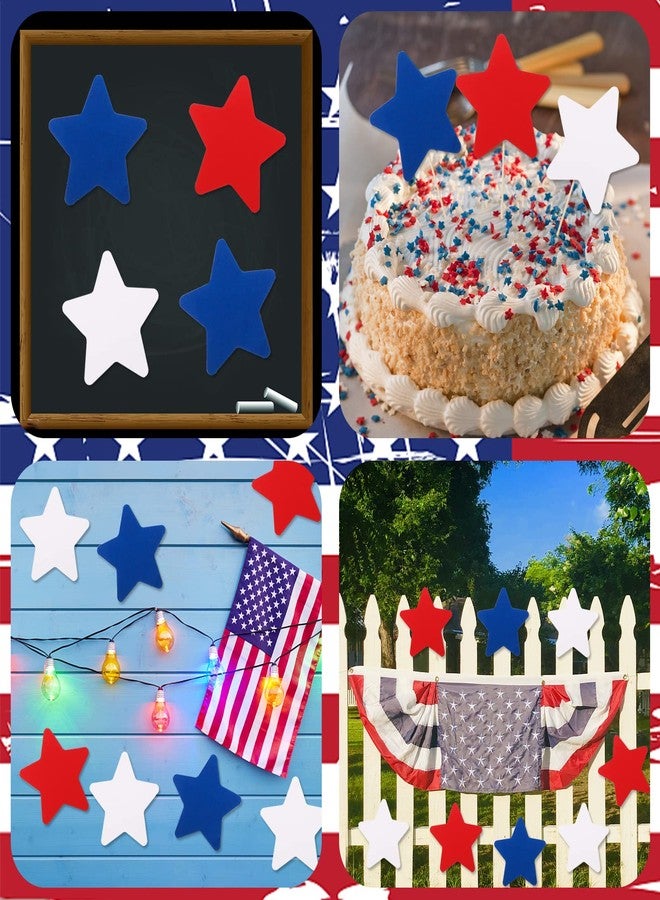 MixTeach 360 Pcs Patriotic Star Cutouts Paper Stars 4th of July Star Cut Outs Independence Day Star Shapes Die-Cuts for Memorial Day Bulletin Board Home Office School Party Decor DIY Craft, Red White Blue - Image 5