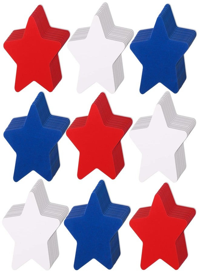 MixTeach 360 Pcs Patriotic Star Cutouts Paper Stars 4th of July Star Cut Outs Independence Day Star Shapes Die-Cuts for Memorial Day Bulletin Board Home Office School Party Decor DIY Craft, Red White Blue - Image 1
