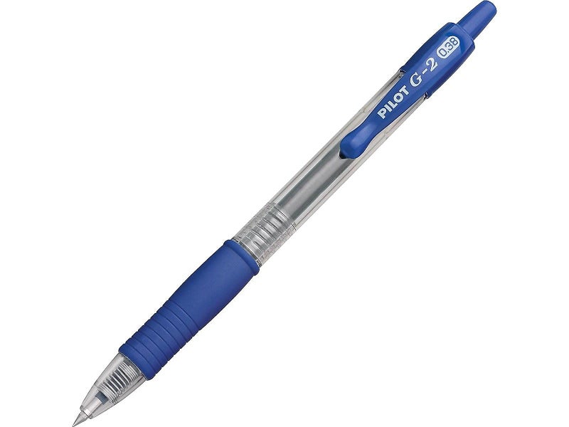 Pilot, G2 Premium Gel Roller Pens, Ultra Fine Point Gel Pens 0.38 mm, Pack of 12, Blue - Image 2