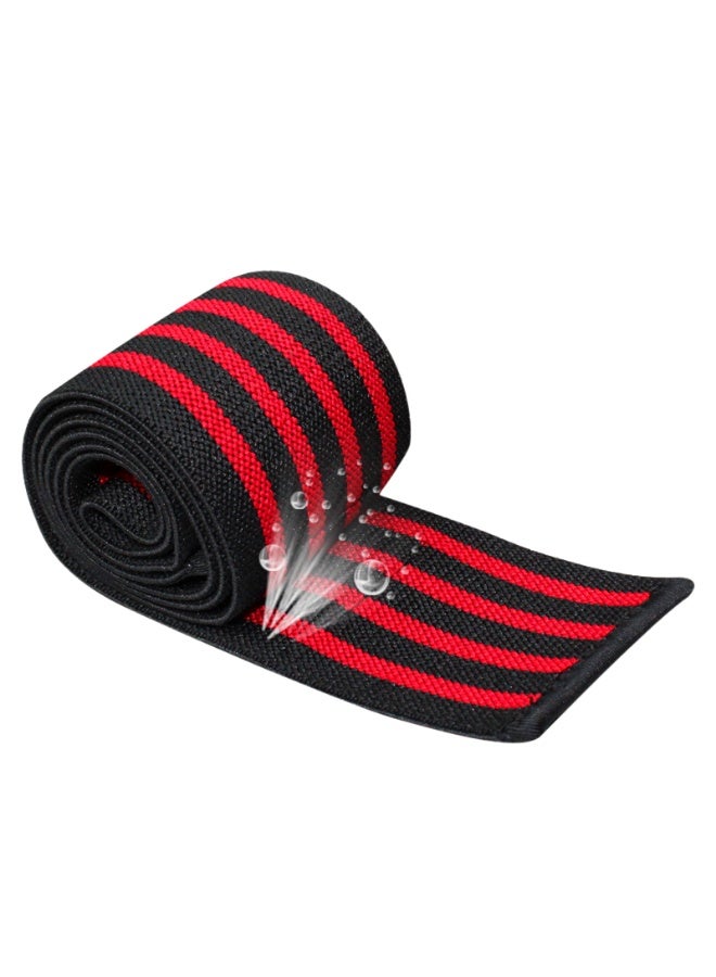 Knee Wraps (1 Pair) With Strap for Squats, Weightlifting, Powerlifting, Leg Press, and Cross Training-Knee Wraps for Squat - Image 5