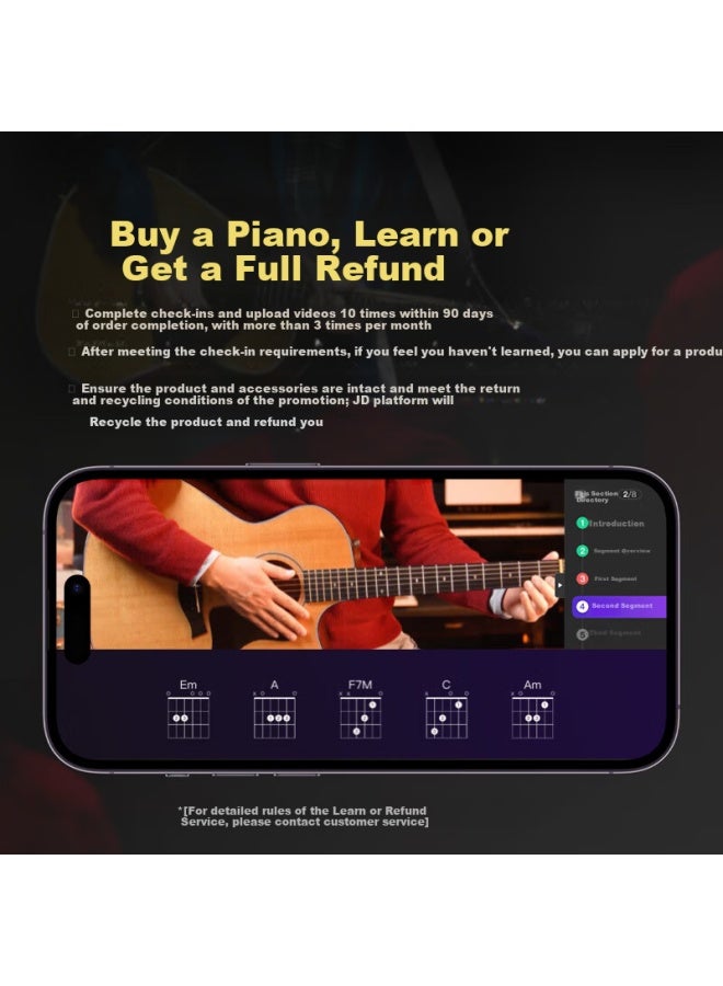 Saga Guitar Spruce Sa600cbk Black Beginner Acoustic 40-inch Folk Guitar With Learning Guarantee - Image 1
