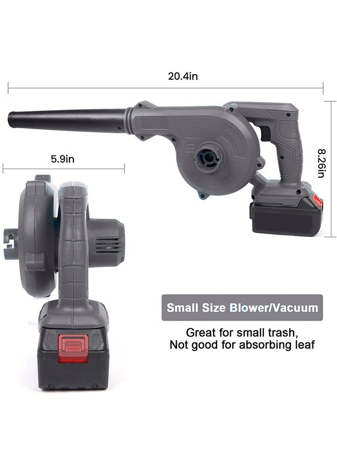 WAMIT Leaf Blower Cordless with Battery and Charger, 24V Electric Cordless Blower 120MPH Small Leaf Blower, Lightweight Battery Blower Yard Tools Grass Blowers for Lawn Care Patio Backyard Leaves and Dust - Image 4