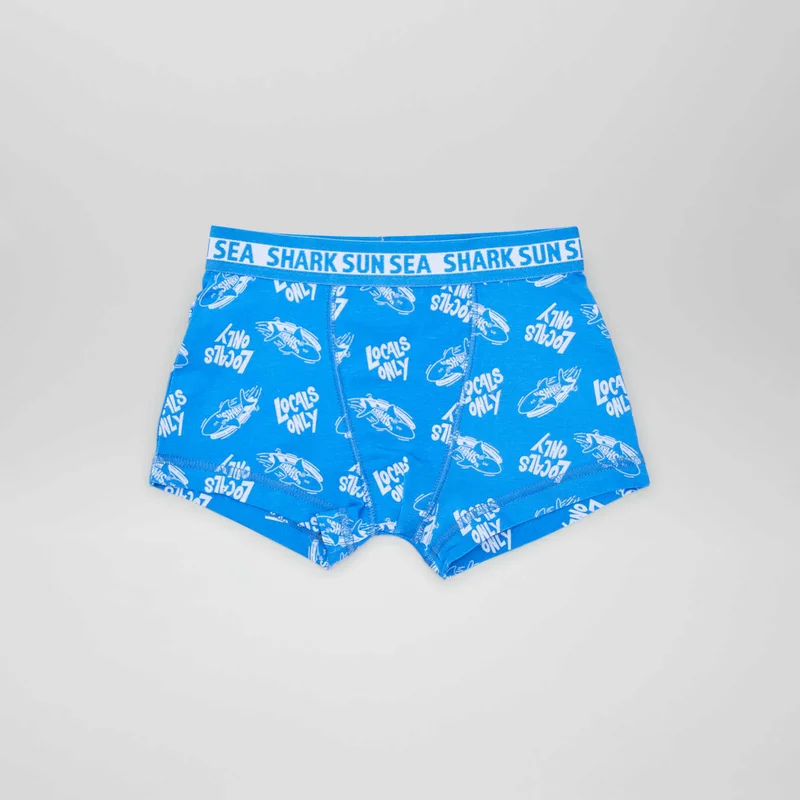 Kiabi Pack Of 3 Pairs Of Stretch Boxer Shorts Blue