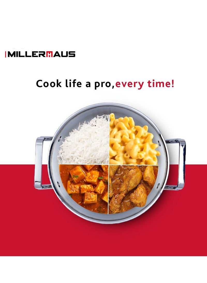 MILLERHAUS Millerhaus Triply 5pcs Cookware Set  Stainless Steel  - Image 5