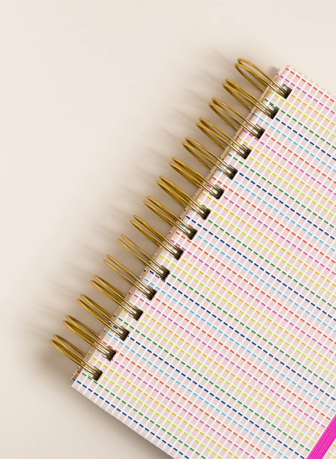 U Brands Responsibly Sourced ‘Stripes & Brights’ Tabbed Journal, Office Supplies, Textured Cover, Gold Hardware, 6” x 8" - Image 4