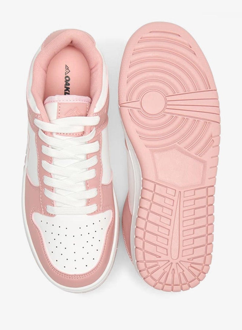 Oaklan by Shoexpress Womens Textured Lace-Up Sneakers - Image 4