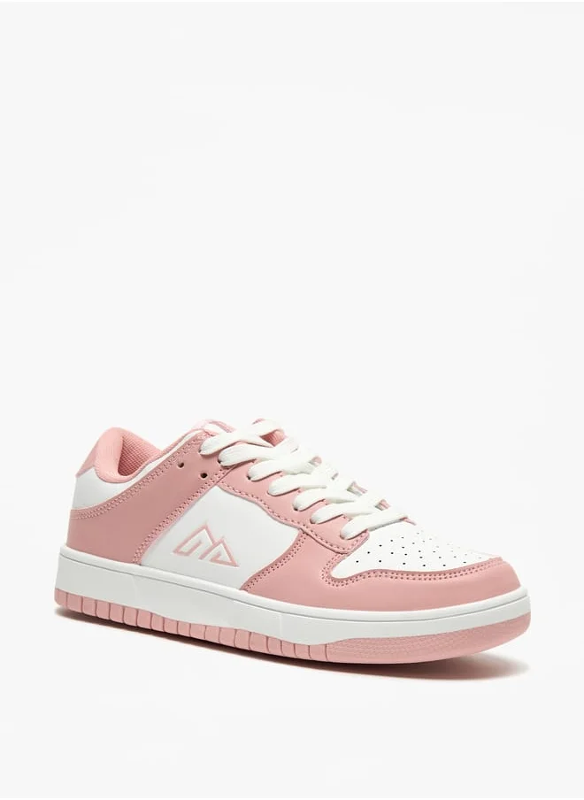 شو اكسبرس Womens Textured Lace-Up Sneakers