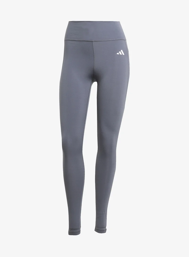 Adidas ONIX/WHITE Optime Essential Full Length Leggings for Women | Best Price UAE