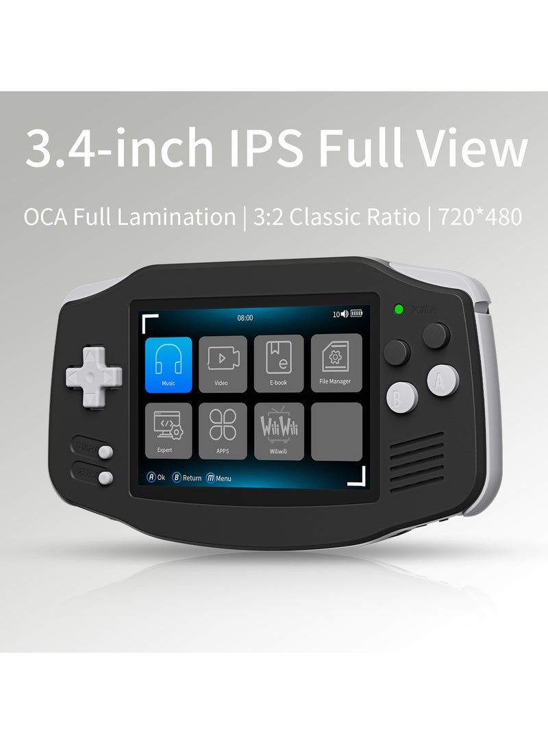 RG 34XX Handheld Game ConsoleH700 quad-core ARM  Android 13 3.4-inch IPS full-view angle 3500mAh 5G WIFI Bluetooth Retro Video Players（32G+64G） - Image 2