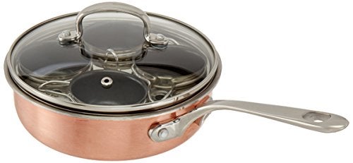 ExcelSteel 4 Cup Stainless Steel Tri-Ply Professional Egg Poacher W/Nonstick Egg Cups for Perfectly Poached Eggs Brunch and Breakfast - Image 2