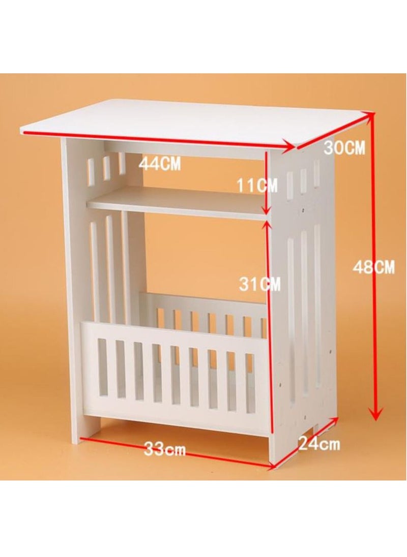 Generic FFD Wooden End Table White 44x48x30  - Image 5