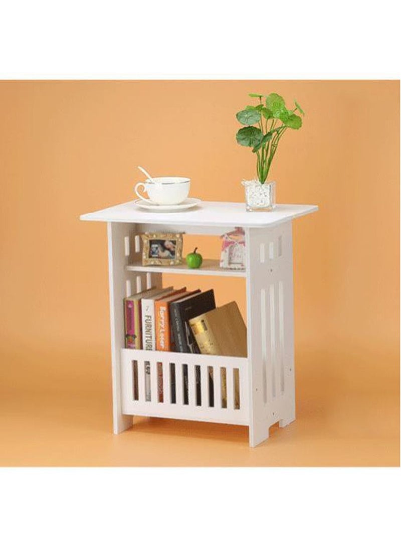 Generic FFD Wooden End Table White 44x48x30  - Image 3