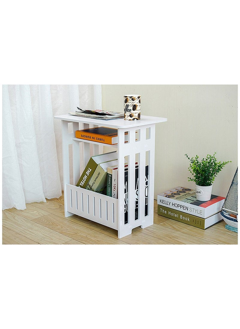 Generic FFD Wooden End Table White 44x48x30  - Image 2