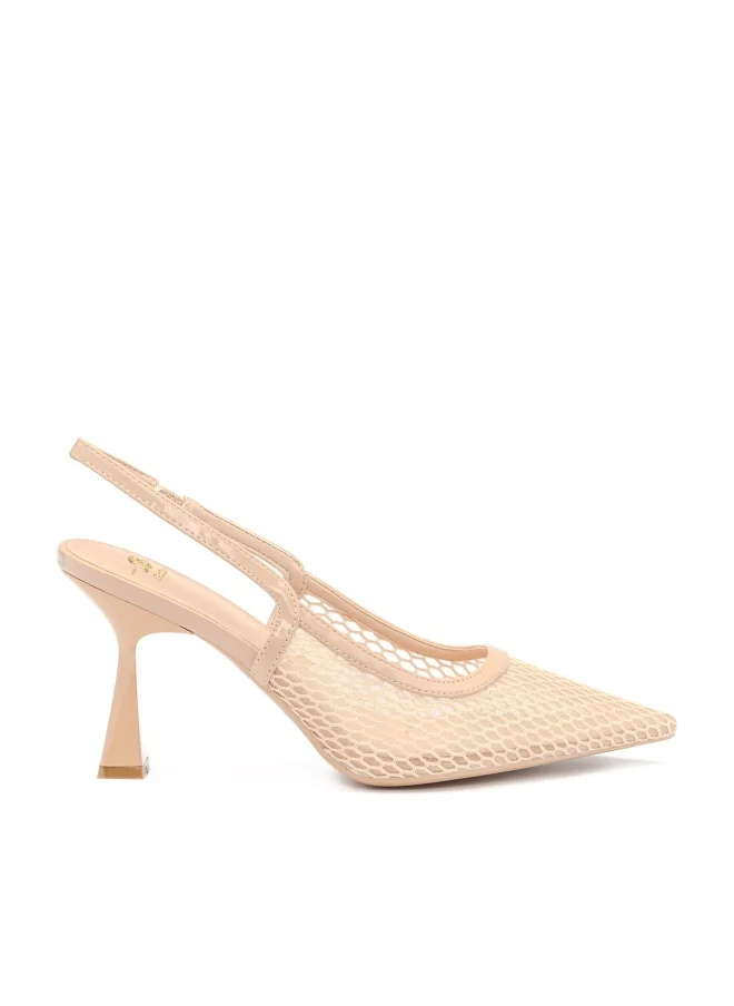 Bata Pointed Slingback Slim‑Heel Shoes