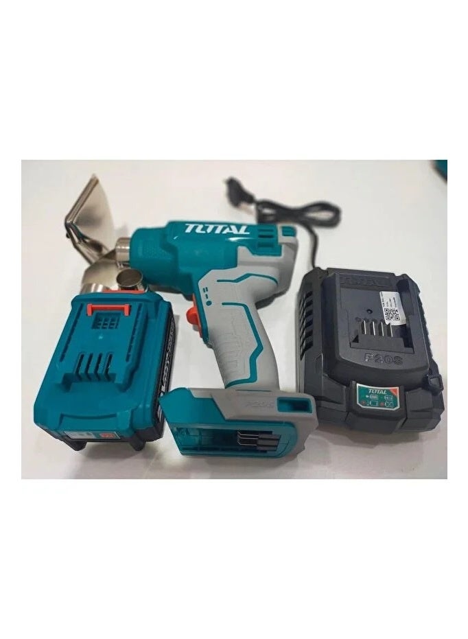 TOOTAL TOTAL 20V Cordless Heat Gun with 4.0Ah Battery, Charger & 3 Nozzles – Professional Versatile Tool 20025TBLI - Image 2