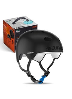 Jaspo Secure Sports Helmet For Cycling, Skating, Skateboarding - For All Age Groups (S, Black Matte)  - Image 1