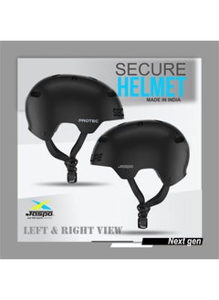 Jaspo Secure Sports Helmet For Cycling, Skating, Skateboarding - For All Age Groups (S, Black Matte)  - Image 3