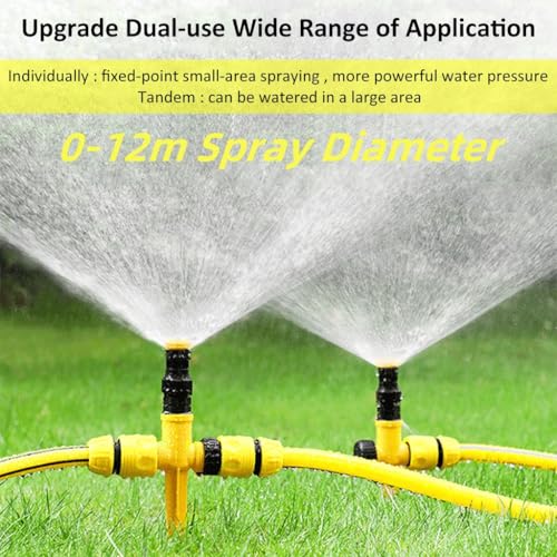 Optifit® Garden Sprinker for Garden Agriculture Watering, 360° Rotating Irrigation Sprinkler Adjustable Irrigation Angle Sprinkler, Gardening Watering Systems for Outdoor Garden Yard Lawns - Image 2