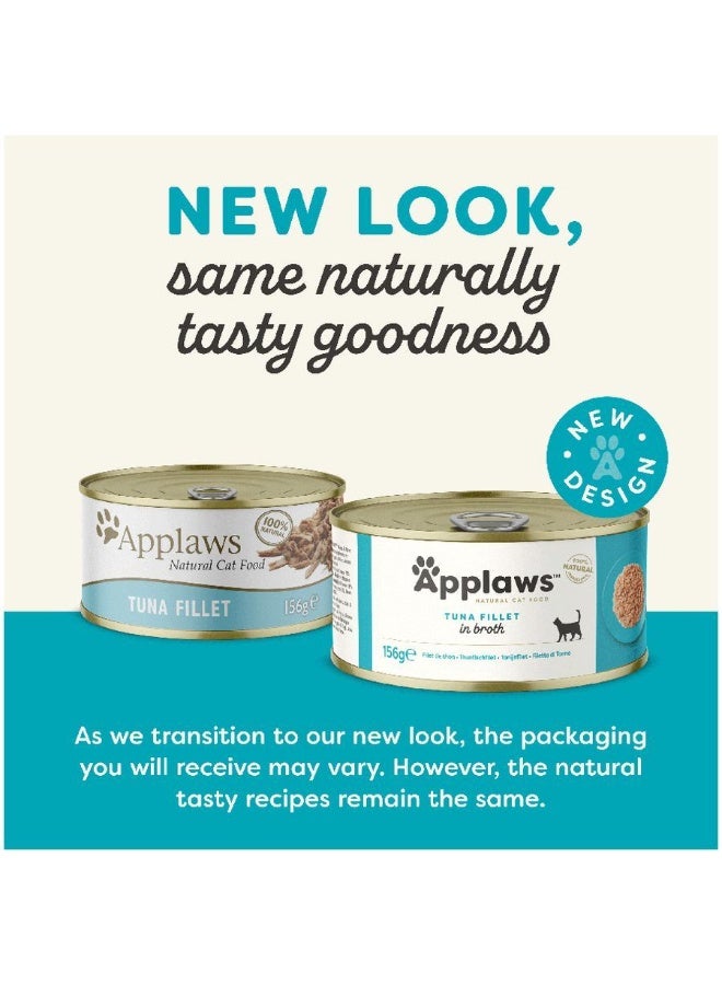 Applaws Natural Cat Food Tuna Fillet - 156g Tin (Pack of 24) - Image 3