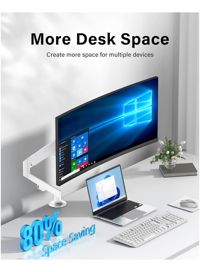 ارواق حامل شاشة 17-32 بوصة، ذراع ميكانيكية هوائية، دعامة رفع لشاشة الكمبيوتر، قاعدة دوارة - Image 2