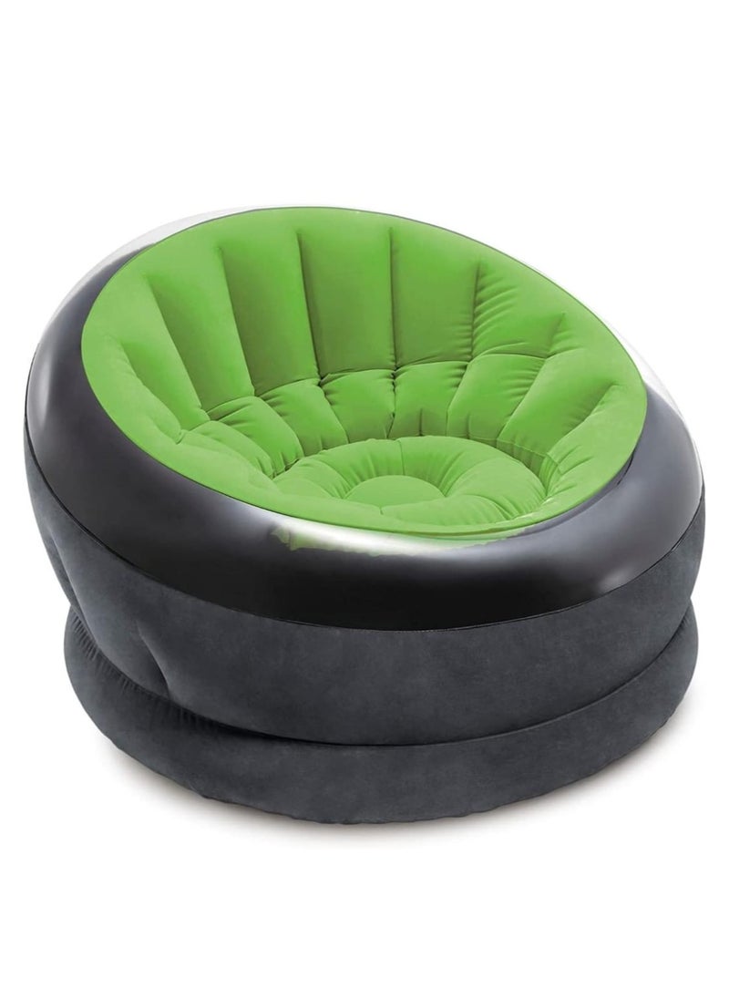 INTEX Empire Inflatable Chair 44" x 43" x 27", Comfortable and Stylish Blow Up Chair for Indoor and Outdoor, Perfect for Living Room, Dorm, Camping and Backyard, Durable and Portable  - Image 1