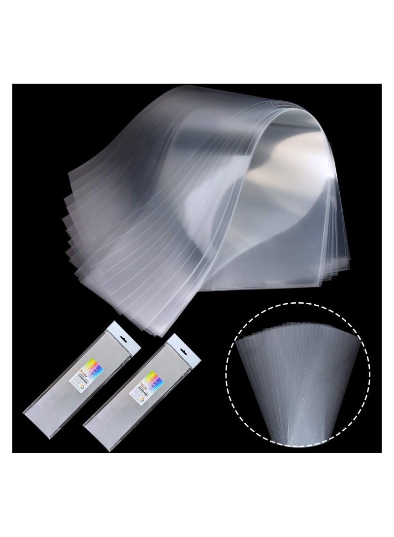 NIBEMINENT 100PCS Transparent Hair Coloring Strips, Professional Tint Paper Salon Barber Highlighting Strips Reusable Dye Wraps Color Separation Papers Foil for Stylists - Image 1