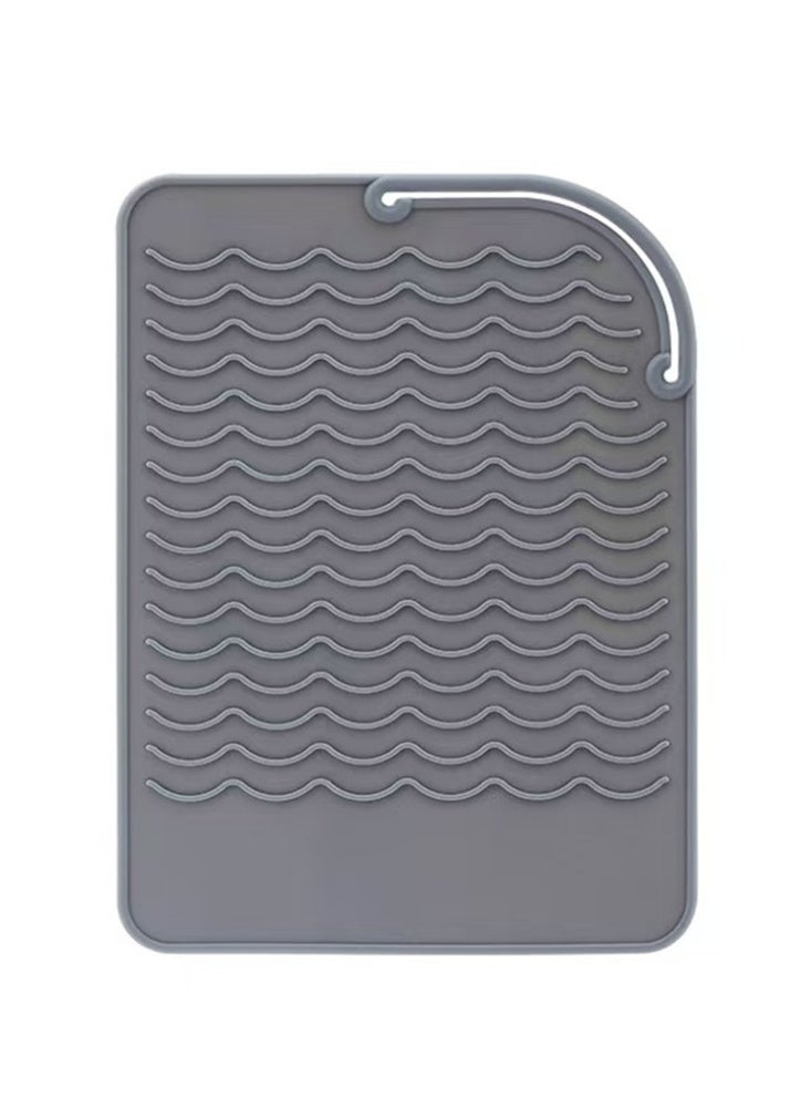 New Plus Size Silicone Heat Resistant Mat Portable Travel Hot Tools Pad Cover for Curling Iron, Flat Iron Hair Straightener - Image 2