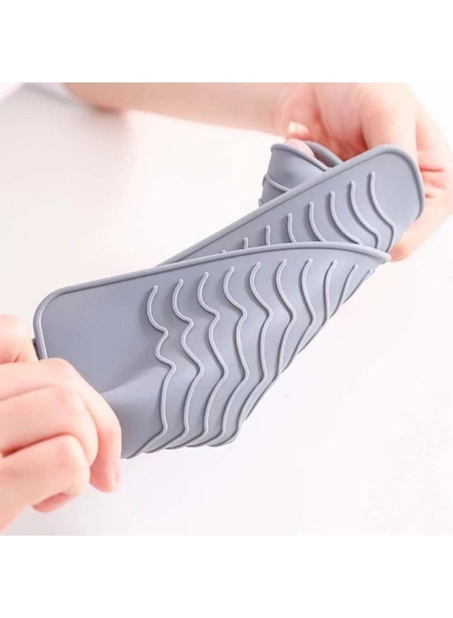 New Plus Size Silicone Heat Resistant Mat Portable Travel Hot Tools Pad Cover for Curling Iron, Flat Iron Hair Straightener - Image 3