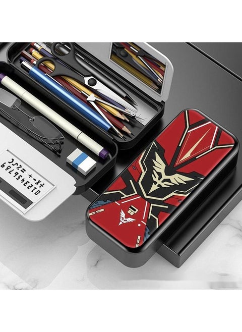 Anime Mobile Suit Gundam Multifunctional Pencil Case for Elementary and Middle School Students