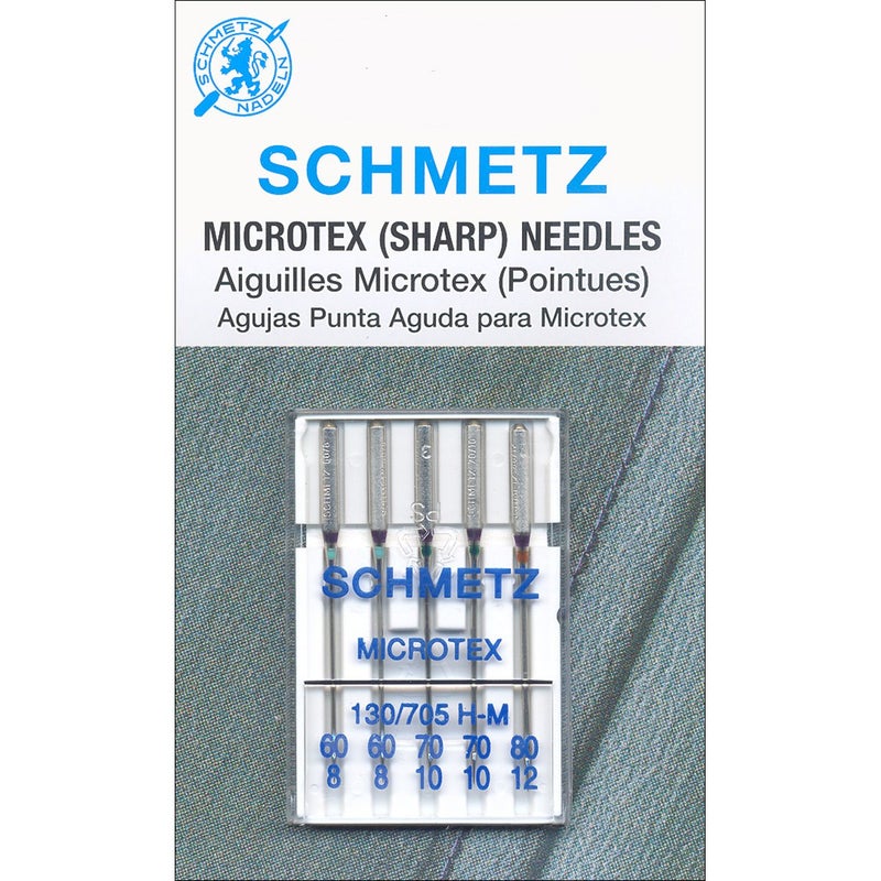 EuroNotions 1839 Microtex Sharp Machine Needles Size 860 1070 1280 5Needles
