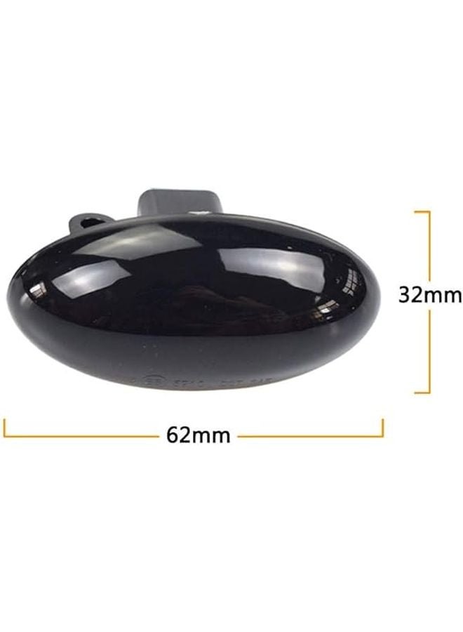 Peugeot 206 2000 2006 Dynamic Turn Signal Lights Car Wing Mirror Indicators Replacement Black - Image 4