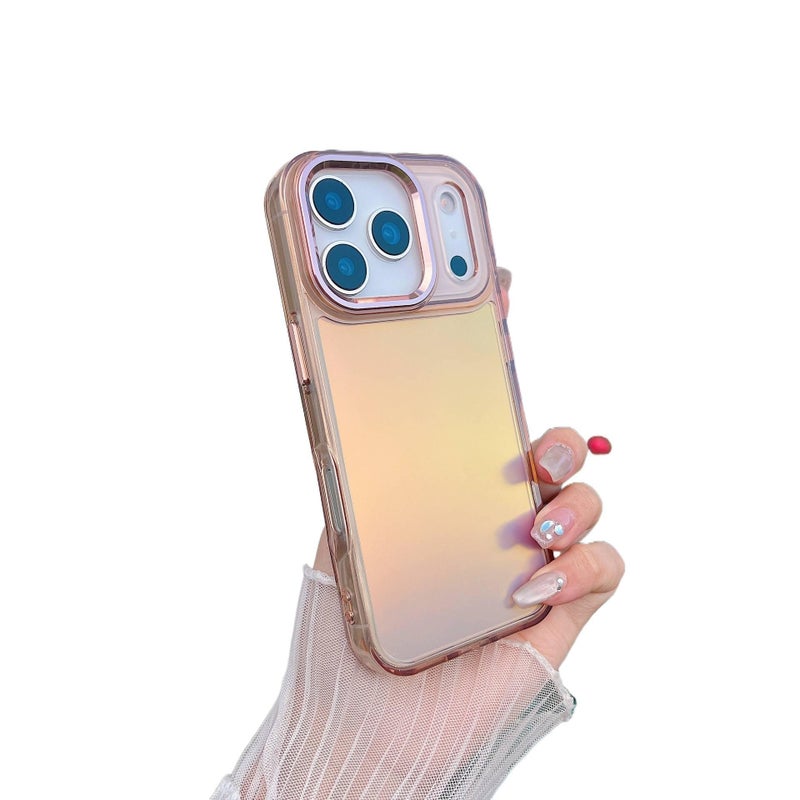 MS غطاء واقي بTPU لـ iPhone 16 / 16 Plus / 16 Pro / 16 Pro Max مع مقاوم للصدمات وحماية من السقوط مع مقاوم للصدمات مع تغطية كاملة مع لمسة نهائية غير لامعة باللون Desert Gold من مادة T. - Image 1