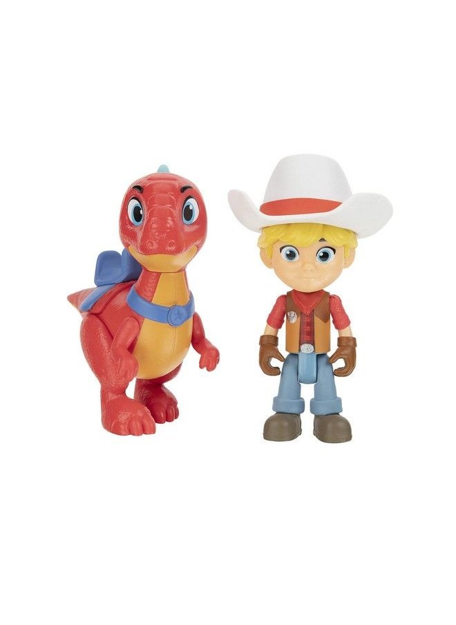 null - Dino Ranch 6Figure Pack Jon And Blitz, Min And Clover, Miguel And Tango Three 3” Dino Ranchers And Three 4” Dinos, Plus Fence Pieces Toys For Kids Featuring Your Favorite Prewestoric Ranchers - Image 1