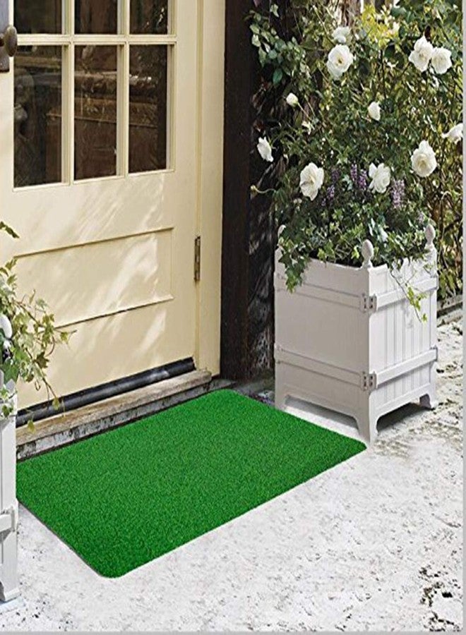 YK Decor Artificial Grass Doormat Indoor Outdoor Fake Turf Welcome Door Mat for Entry Porch Patio Entrance Mats Easy Clean - Image 2