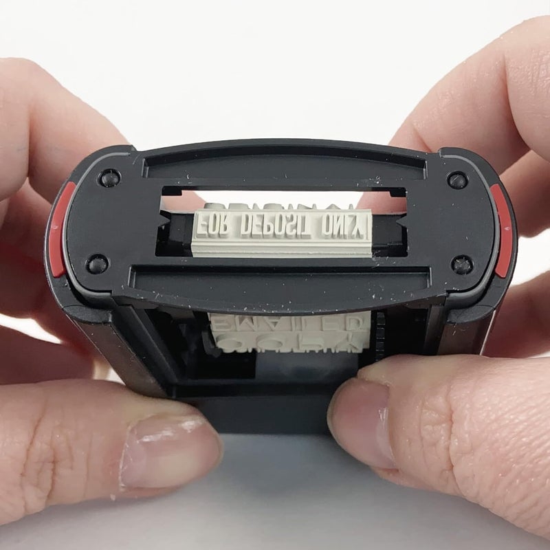 ترودات Printy 4822 حبر ذاتي Dial-A-Phrase، 12 رسالة إنجليزية، حبر أحمر - Image 2