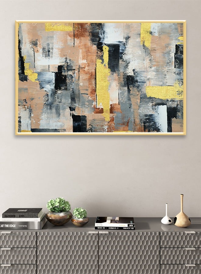 4gdran Canvas Wall Art For Wall Decoration Abstract Design With A Hollow Frame Size 120x80cm One Piece  - Image 1