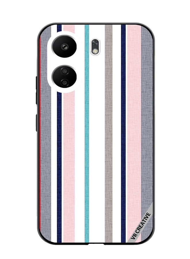 VR CREATIVE Protective Case Cover For Xiaomi Redmi 13C Strips Design Multicolour - Image 1