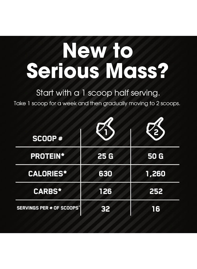 Optimum Nutrition Serious Mass: High Protein Muscle Building & Weight Gainer Powder, 50 Grams of Protein, Immune Support - Chocolate, 12 Lbs (5.44 KG) pack may vary - Image 5