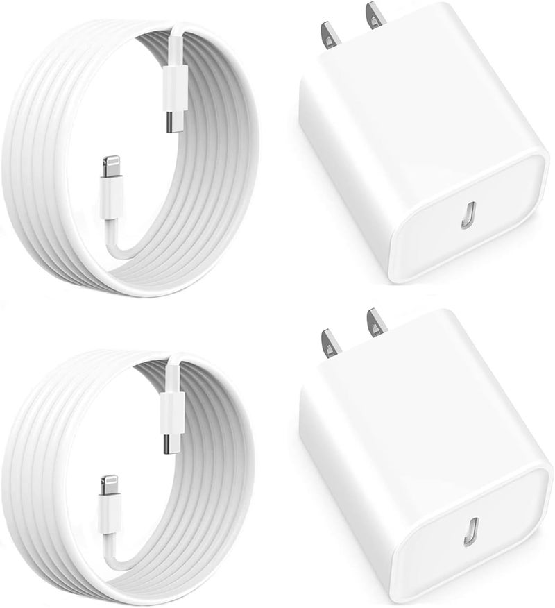 DreemTeam iPhone Fast Charger,[Apple MFi Certified] iPhone Charger Fast Charging Apple Wall Charger Block 6FT USB C Lightning Cable Cord Type C Adapter for iPhone 14 Pro Max/13/12 Mini/11/10/XS Max/XR/X/8/7/SE - Image 1