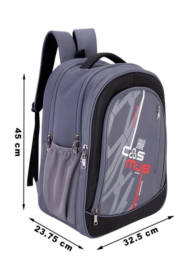 COSMUS Pascal Polyester Grey School Bag 36 Ltrs Large Travel Backpack - Image 2