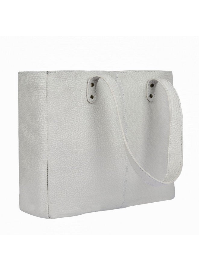 كومال سي حقيبة يد جلدية للنساء محفظة حقيبة سفر حقيبة تسوق تحمل رسول حقيبة يد متعددة الأغراض (15 بوصة ثلج) - Image 3