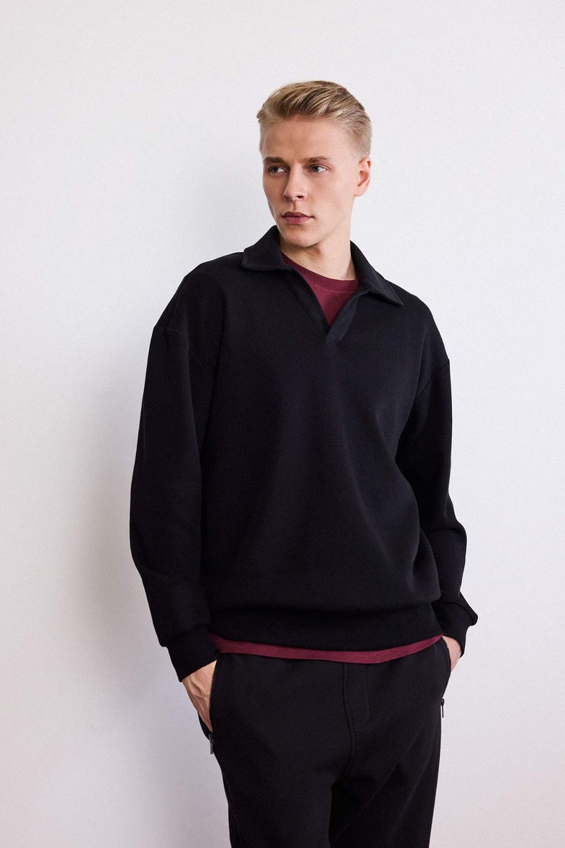 DeFacto Boxy Fit Long Sleeve Sweatshirt - Image 1