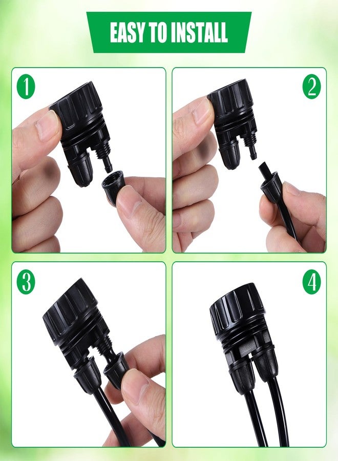 FULAIERGD US Standard New Faucet Adapter， 3/4'' to 1/4'' Hose Adapter Convert 3/4" Female GHT to 1/4" Irrigation Tubing,for Irrigation Fittings Misting Cooling Systems (2 -Way to 1/4" Pipe Connector) - Image 4