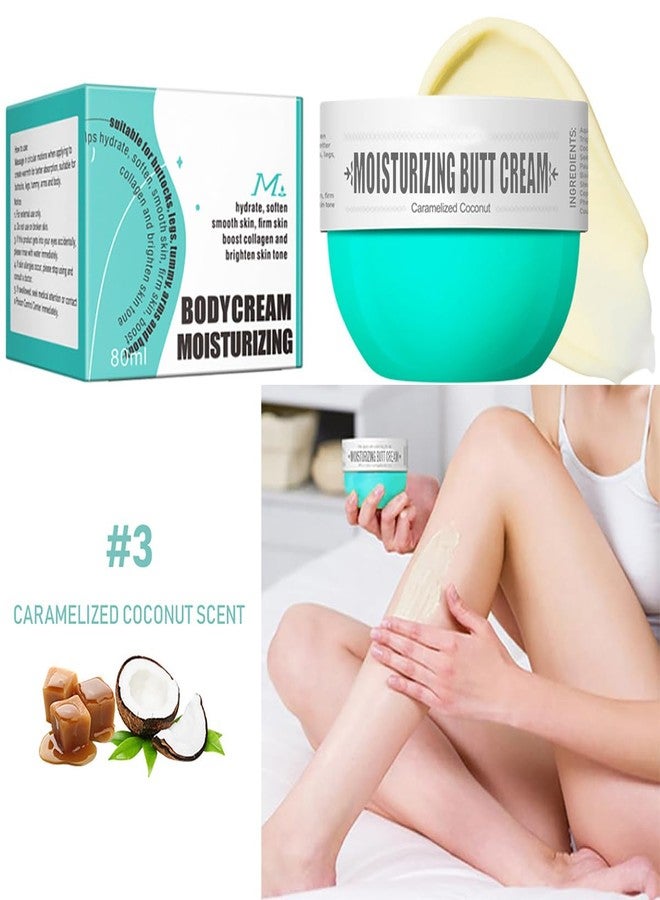 FYEBOO Butt Cream, Body Thigh Butt Firming Cream, Moisturizing Body Skin Repair- Fast Absorbing, Non-Greasy, Smoothening Butt Cream for Women, 80ml (#3 Caramelized Coconut Aroma) - Image 2