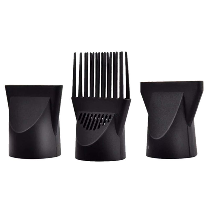 Quupy 3Pcs Special for Barber Shop Plastic Hair Dryer Nozzle Diffuser Hair Dryer Nozzle Comb Attachment Concentrator Replacement Blow Special for Diameter 45cm