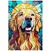 Ulord Great Jigsaw Puzzles for Adults 300 Pieces Stained Glass Golden Retriever Dogs Puzzles for Adults Toys Gift Family Decoration Kids Puzzle - Image 2