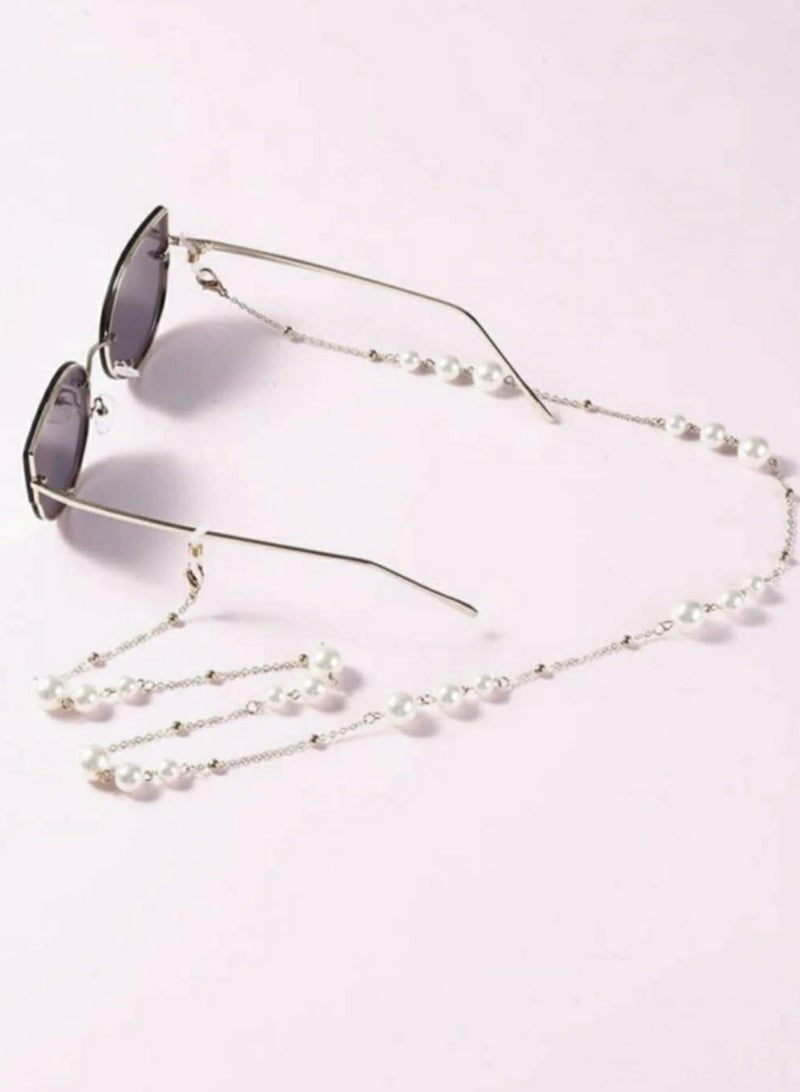 اكسوارات ار ايه سلسلة نظارة فضى من اللؤلؤ (لولى) الاوف وايت  - Image 3